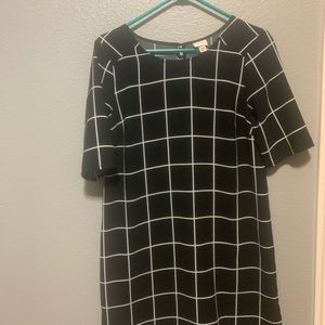 Grid tunic dress